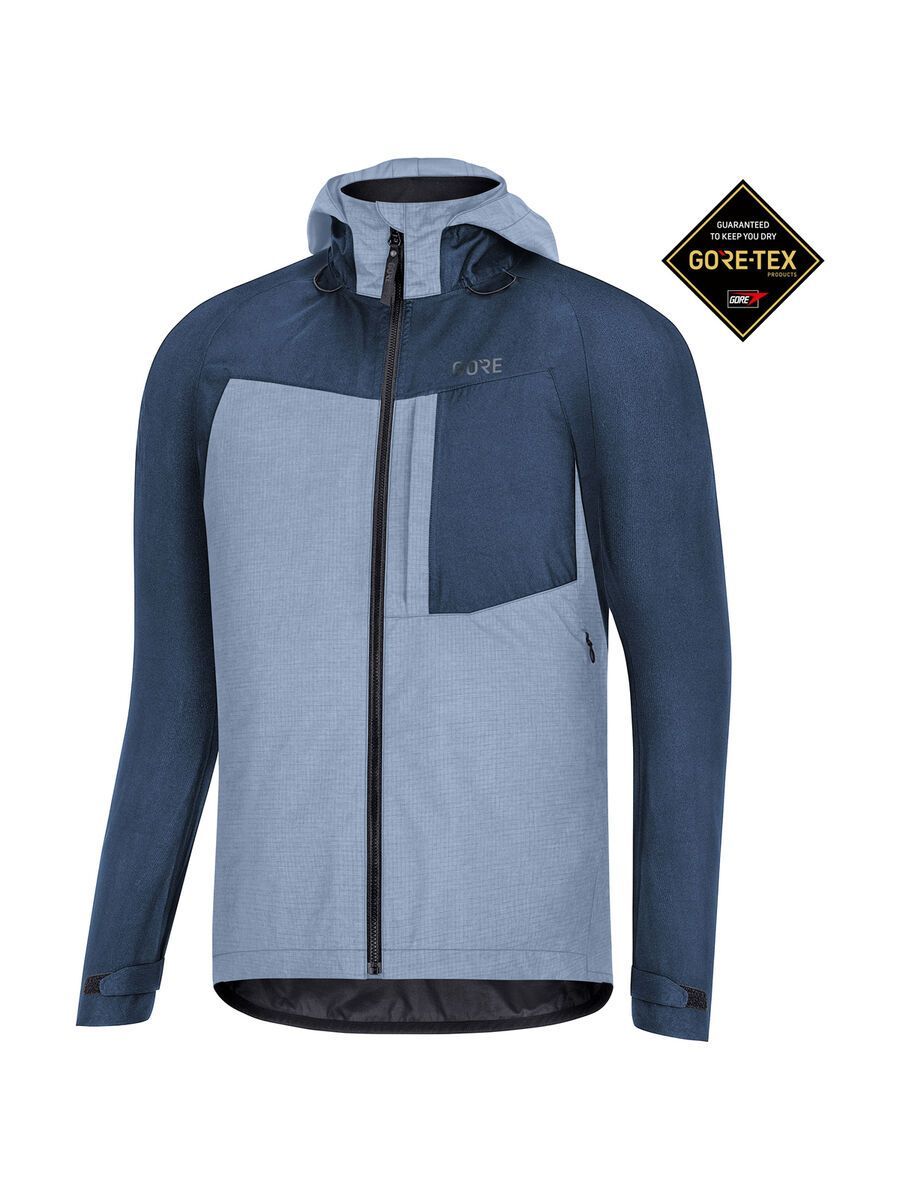 GOREWEAR C5 Gore-Tex Trail Kapuzenjacke, deep water blue - Bild 2