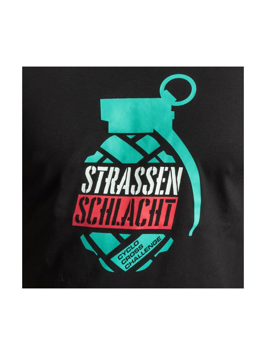BIKER-BOARDER Strassenschlacht T-Shirt Handgranate Unisex, schwarz - Bild 3