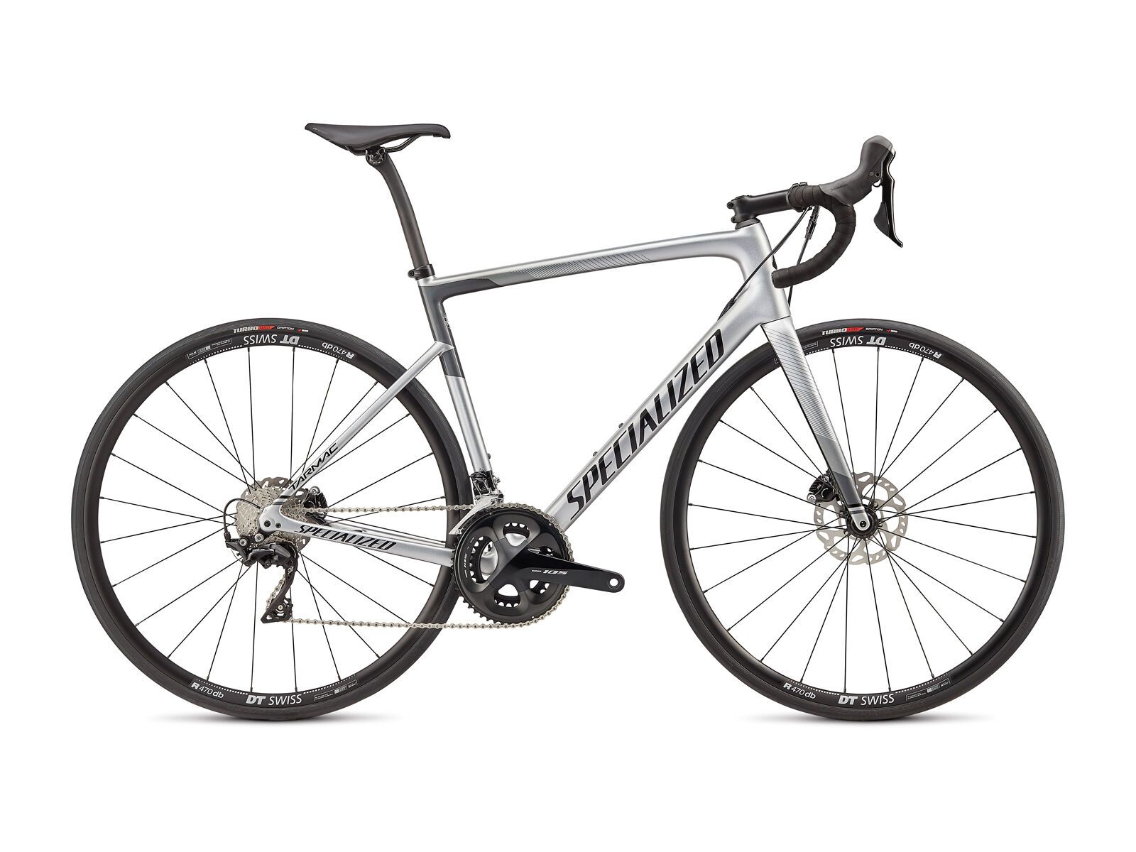Specialized Tarmac Disc Sport, gloss light silver/charcoal/tarmac black - Bild 1
