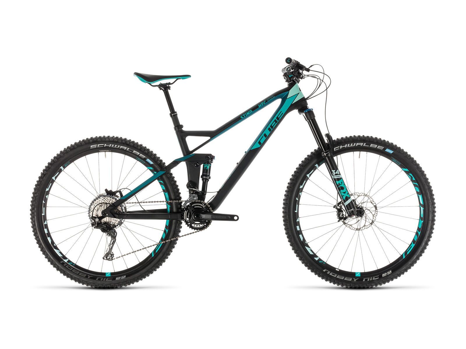 Cube Sting WS 140 HPC Race 27.5, carbon´n´mint - Bild 1