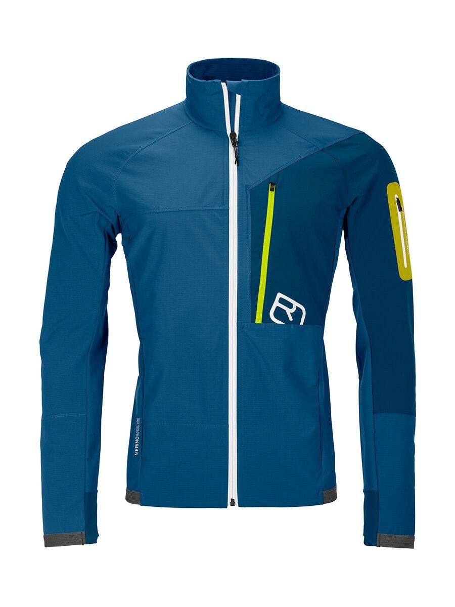 Ortovox Merino Airsolation Berrino Jacket M, mountain blue - Bild 1