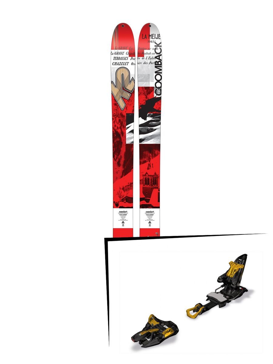 K2 SKI Set: Coomback 114 2016 + Marker Kingpin 13 - Bild 1