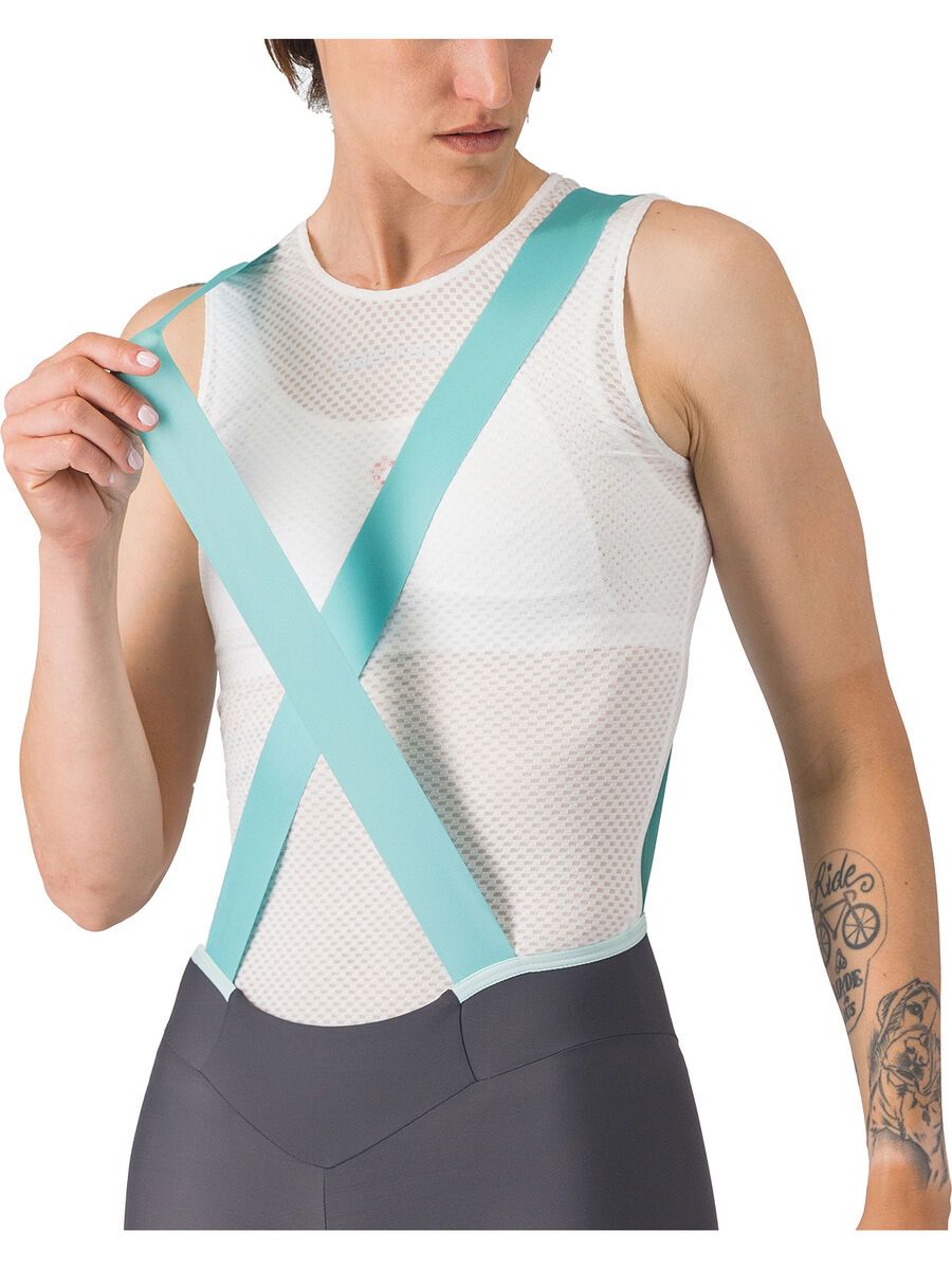 Castelli Prima 2 DT Bibshort, dark gray/pool blue - Bild 4