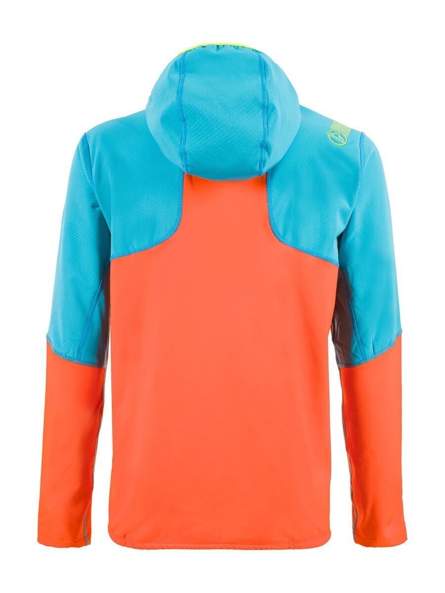 La Sportiva Theory Hoody M, tropic blue/pumpkin - Bild 2