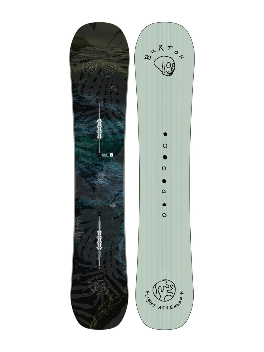 Set: Burton Flight Attendant Wide 2019 + Burton Freestyle black matte - Bild 2