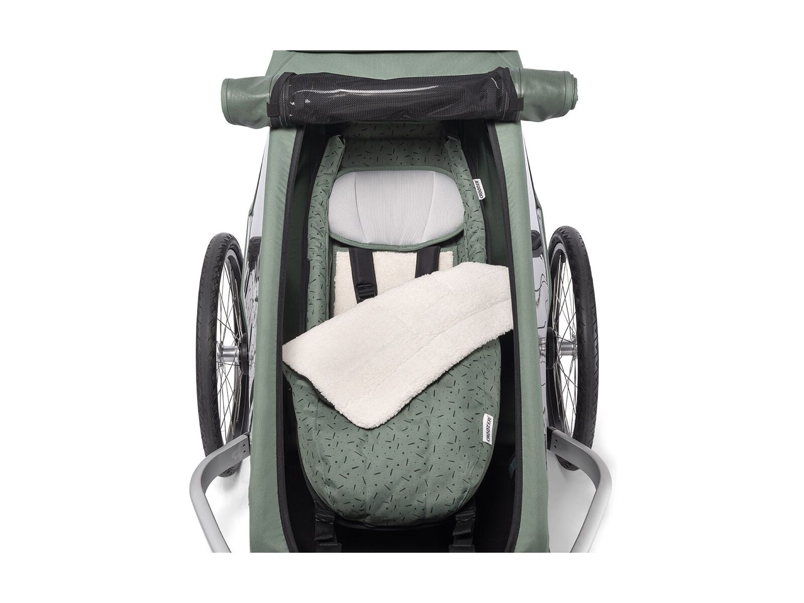 Croozer Babysitz inkl. Winter-Set (ab 2018), jungle green/black - Bild 2