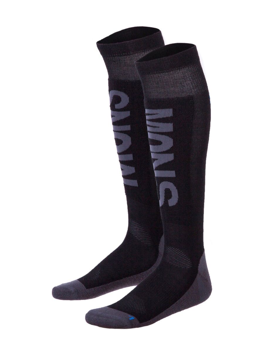 Mons Royale Men's Tech Snow Sock, black charcoal blue - Bild 1