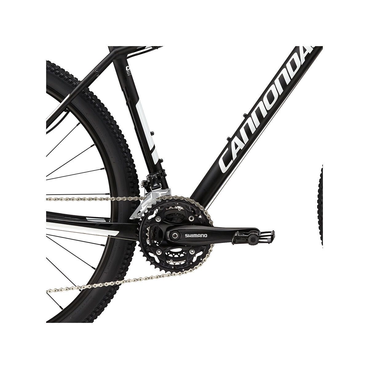 Cannondale Trail 27.5 2, jet black with magnesium white, gloss black, matte - Bild 3