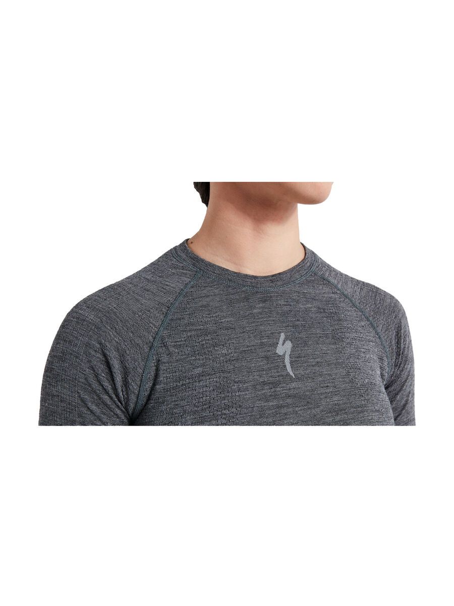 Specialized Women's Merino Seamless Long Sleeve Base Layer, grey - Bild 5
