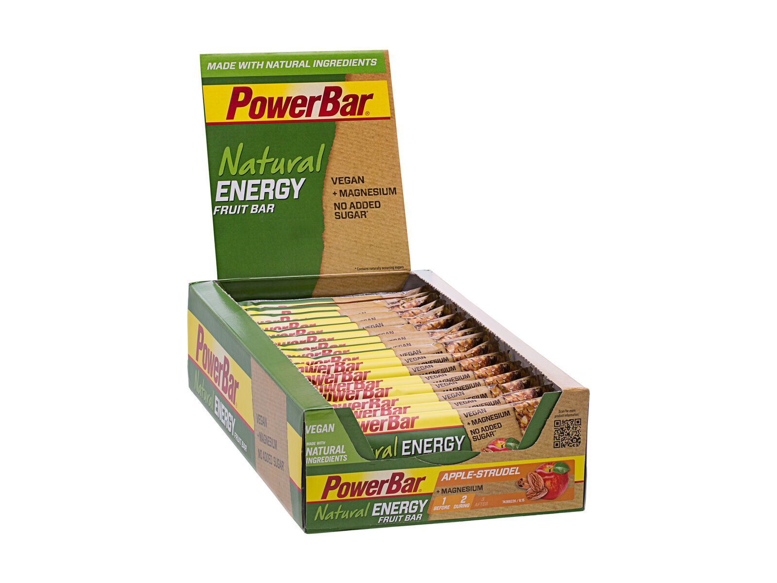 PowerBar Natural Energy Fruit Bar (Vegan) - Apple Strudel (Box) - Bild 1
