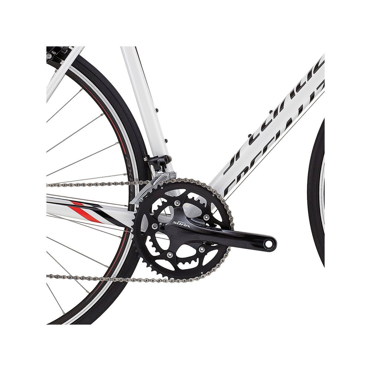 Specialized Allez E5 Sport, gloss metallic white/tarmac black/rocket red/white - Bild 3