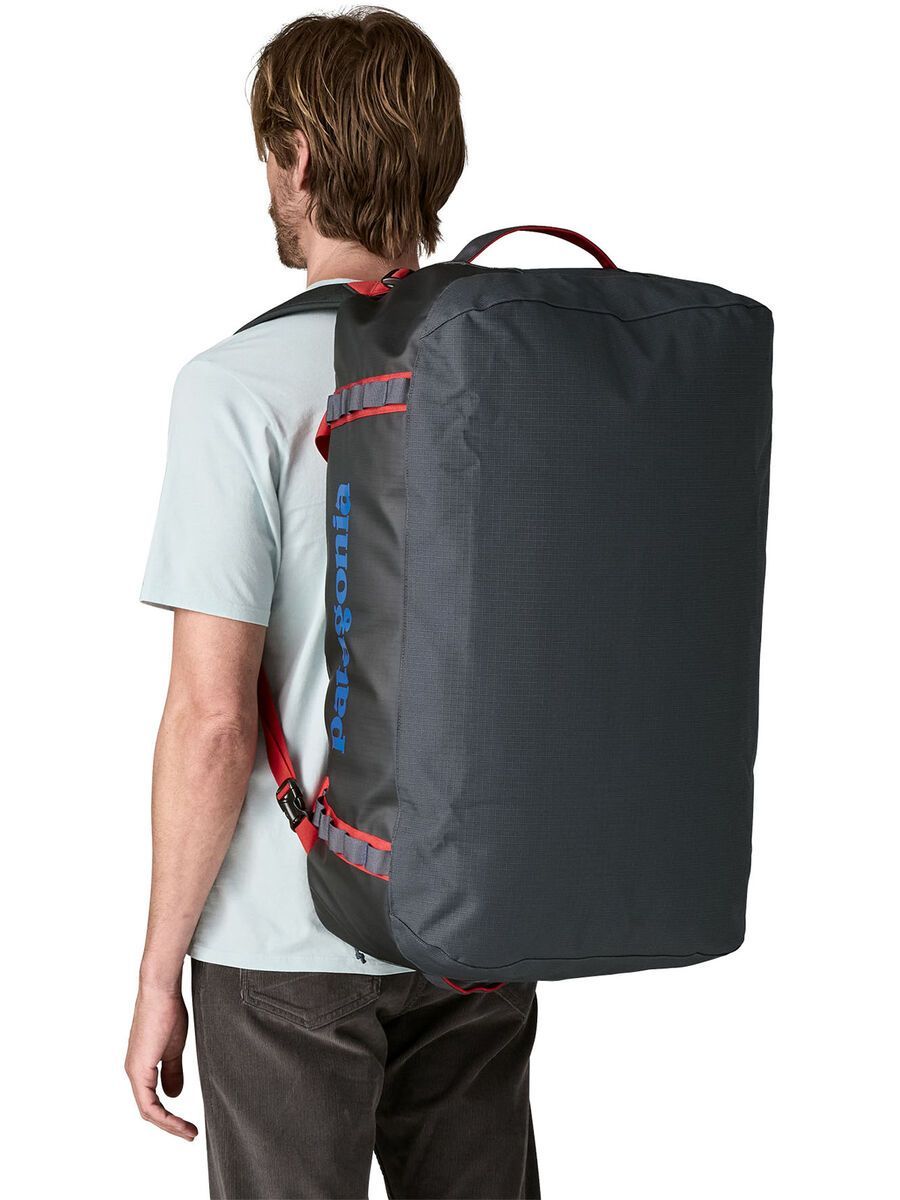 Patagonia Black Hole Duffel 70L, smolder blue w/amanita red - Bild 3