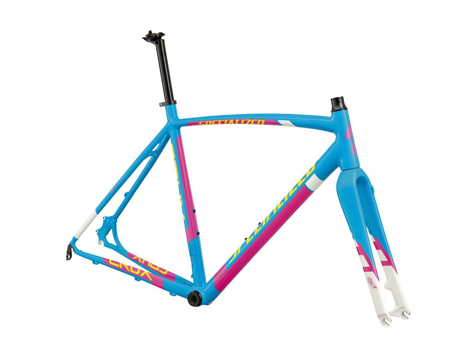 Specialized Crux E5 Disc Frameset, Gloss Cyan/Magenta/White/Yellow - Bild 1