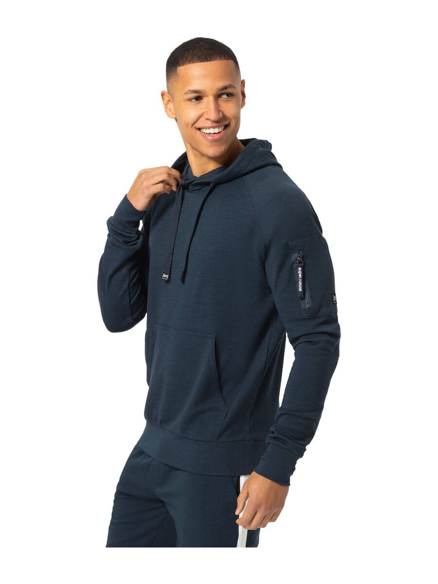 super.natural Favourite Pocket Hoodie Herren, blueberry - Bild 3