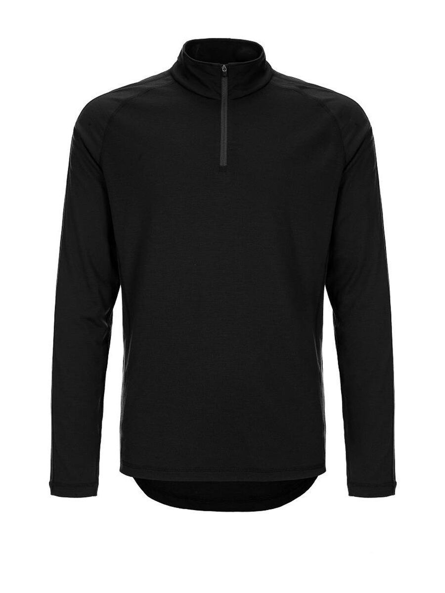 super.natural M Base 1/4 Zip 175, caviar - Bild 1