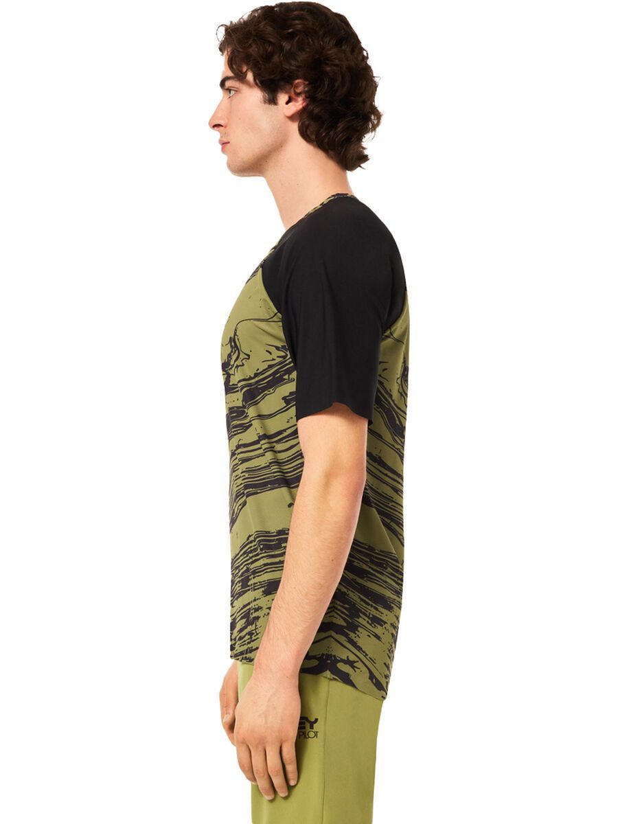 Oakley Seeker Airline SS Jersey, duality swirl green/black - Bild 6