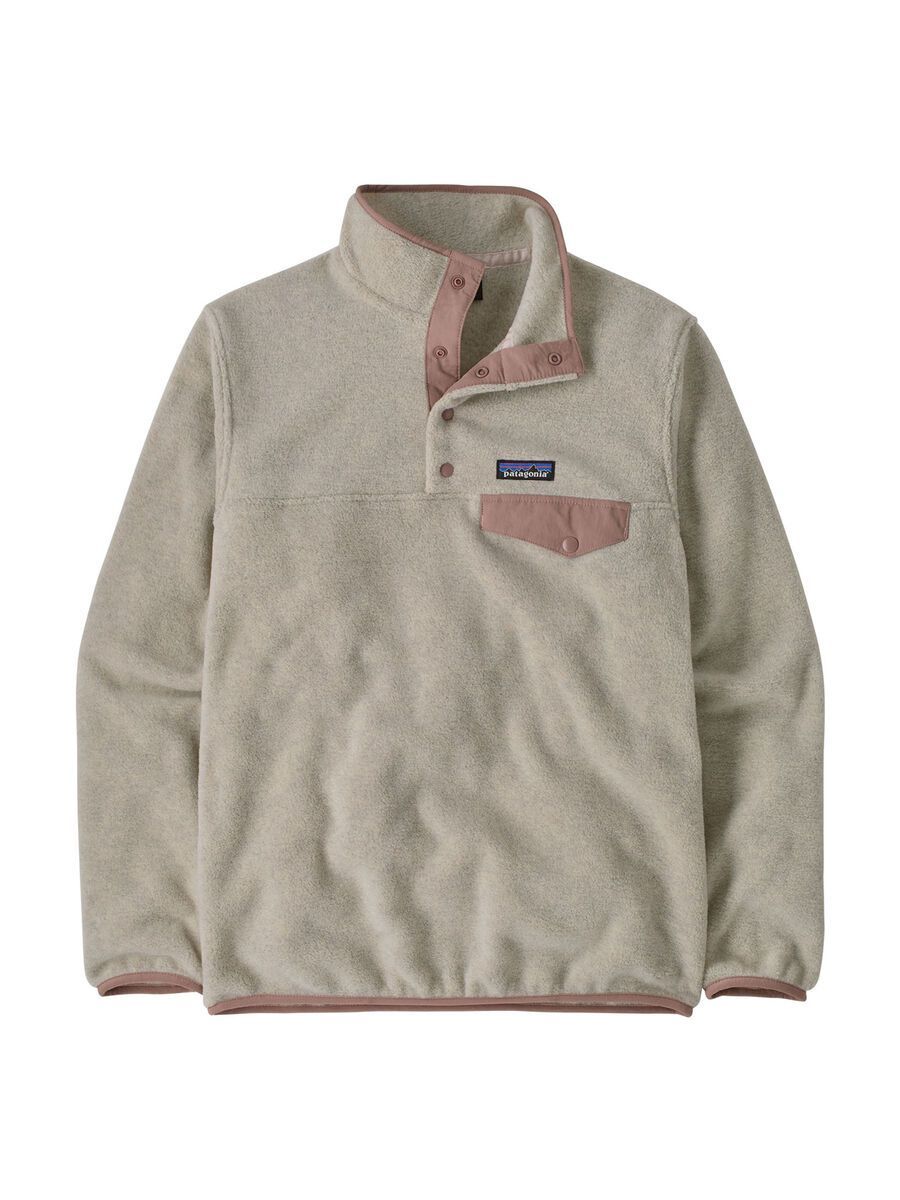 Patagonia Women's Lightweight Synchilla Snap-T Pullover, oatmeal heather w/moonrise taupe - Bild 1