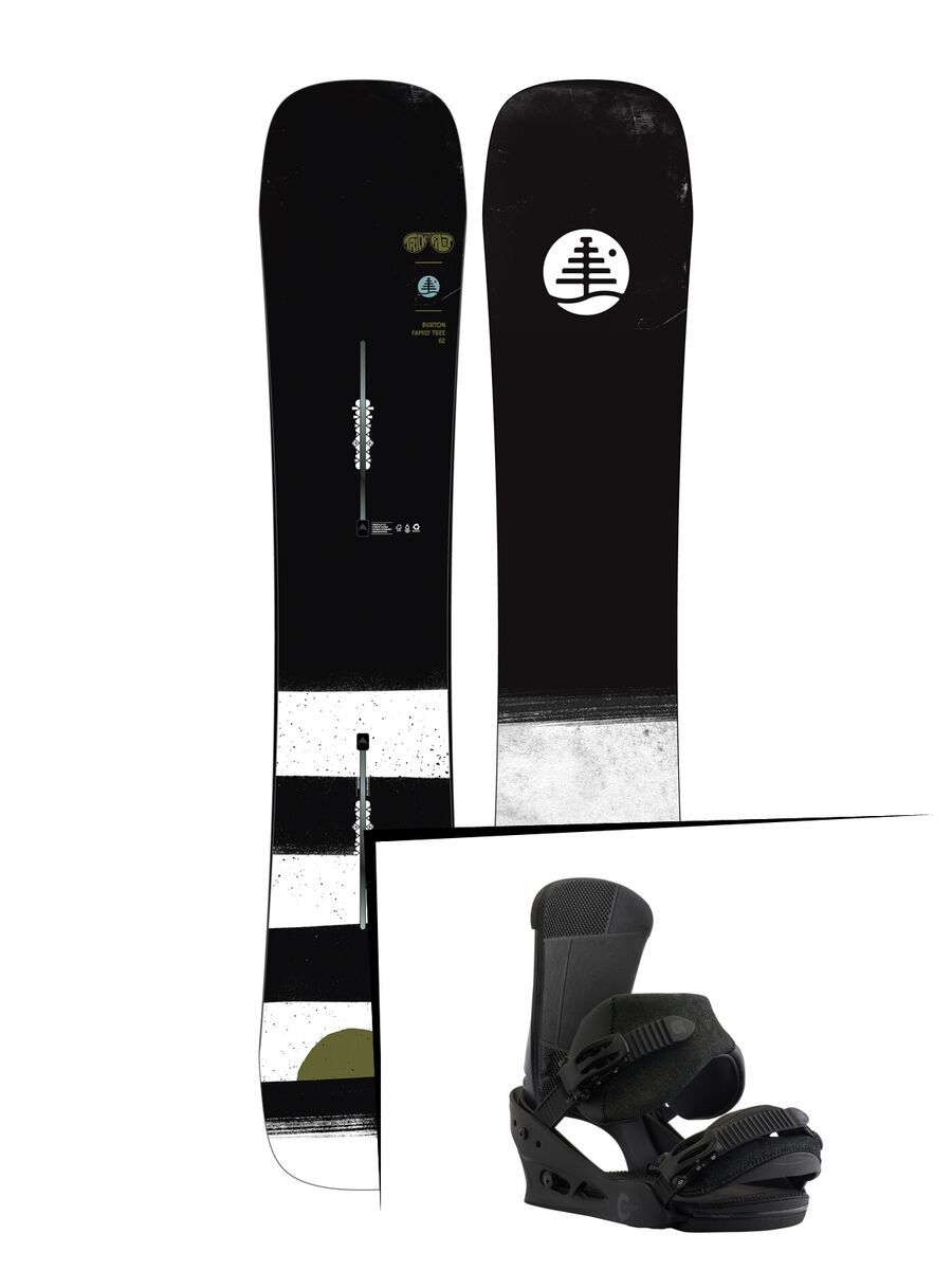 Set: Burton Family Tree Trick Pilot 2019 + Burton Custom black matte - Bild 1