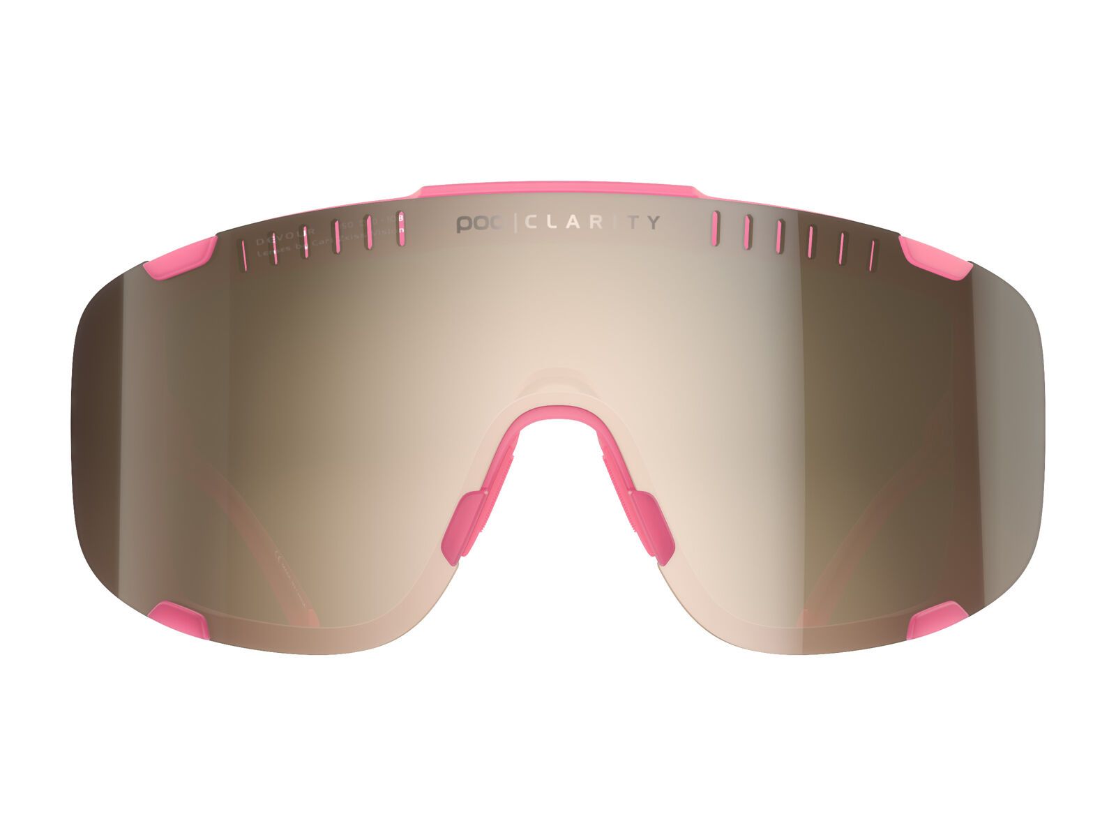 POC Devour, Clarity Trail Silver / actinium pink transl. - Bild 2