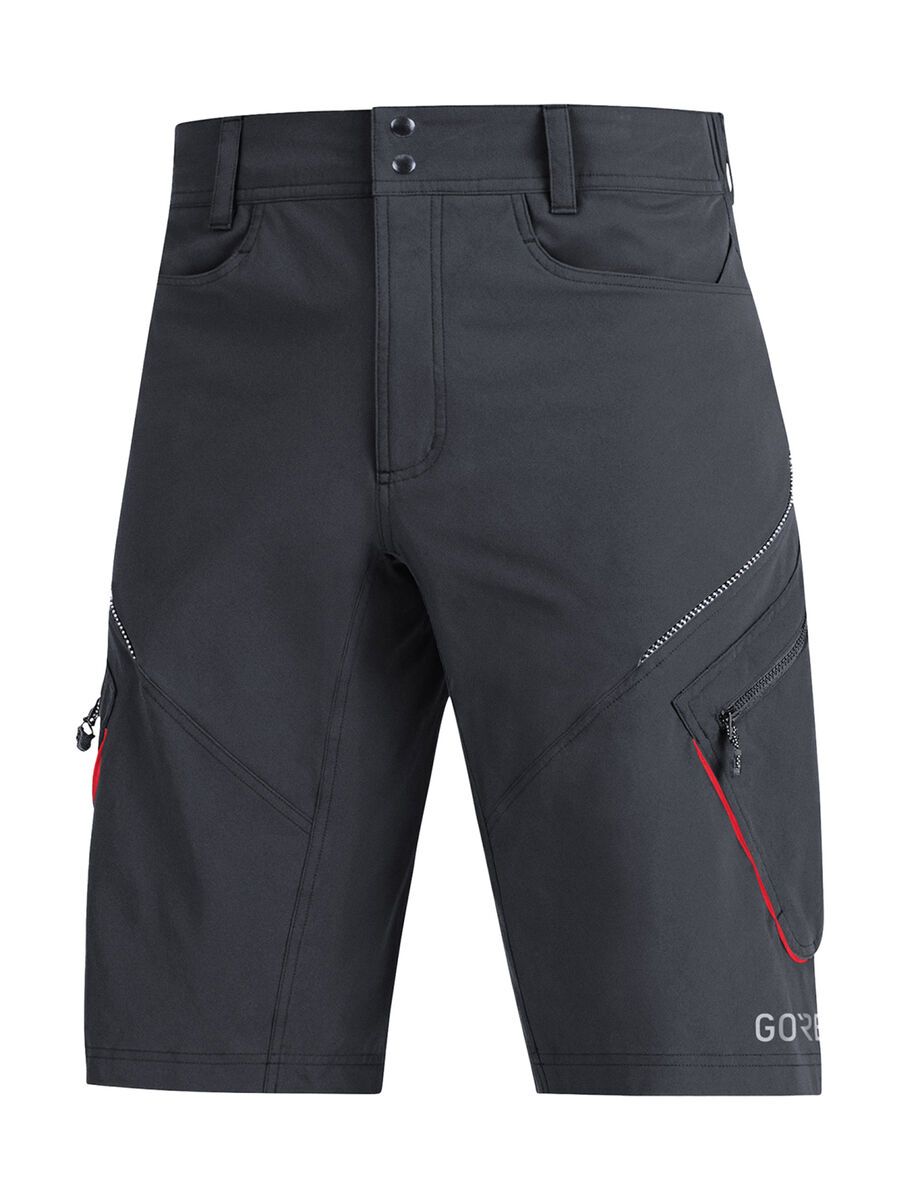 GOREWEAR C3 Trail Shorts, black/red - Bild 1