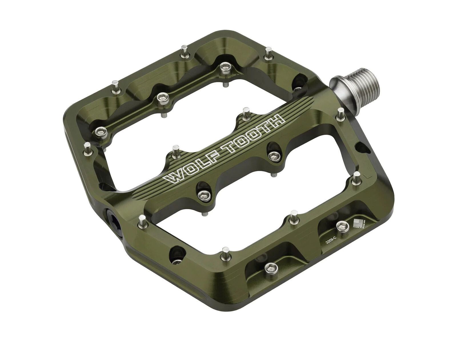 Wolf Tooth Waveform Aluminium Pedals - Large, olive - Bild 2