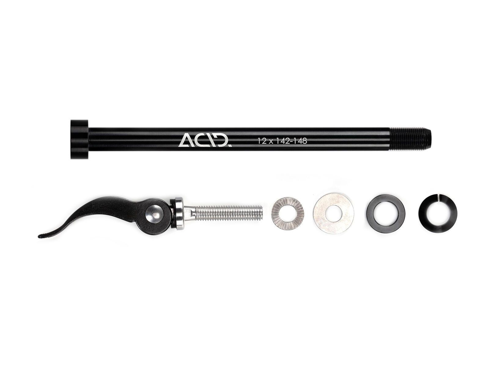 Cube Acid Steckachse für Fahrradanhänger - M12x1.0 142-148 mm, black - Bild 2