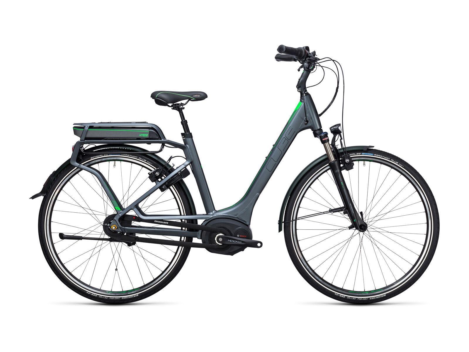 Cube Travel Hybrid Pro RT 400 Easy Entry, grey´n´flashgreen - Bild 1