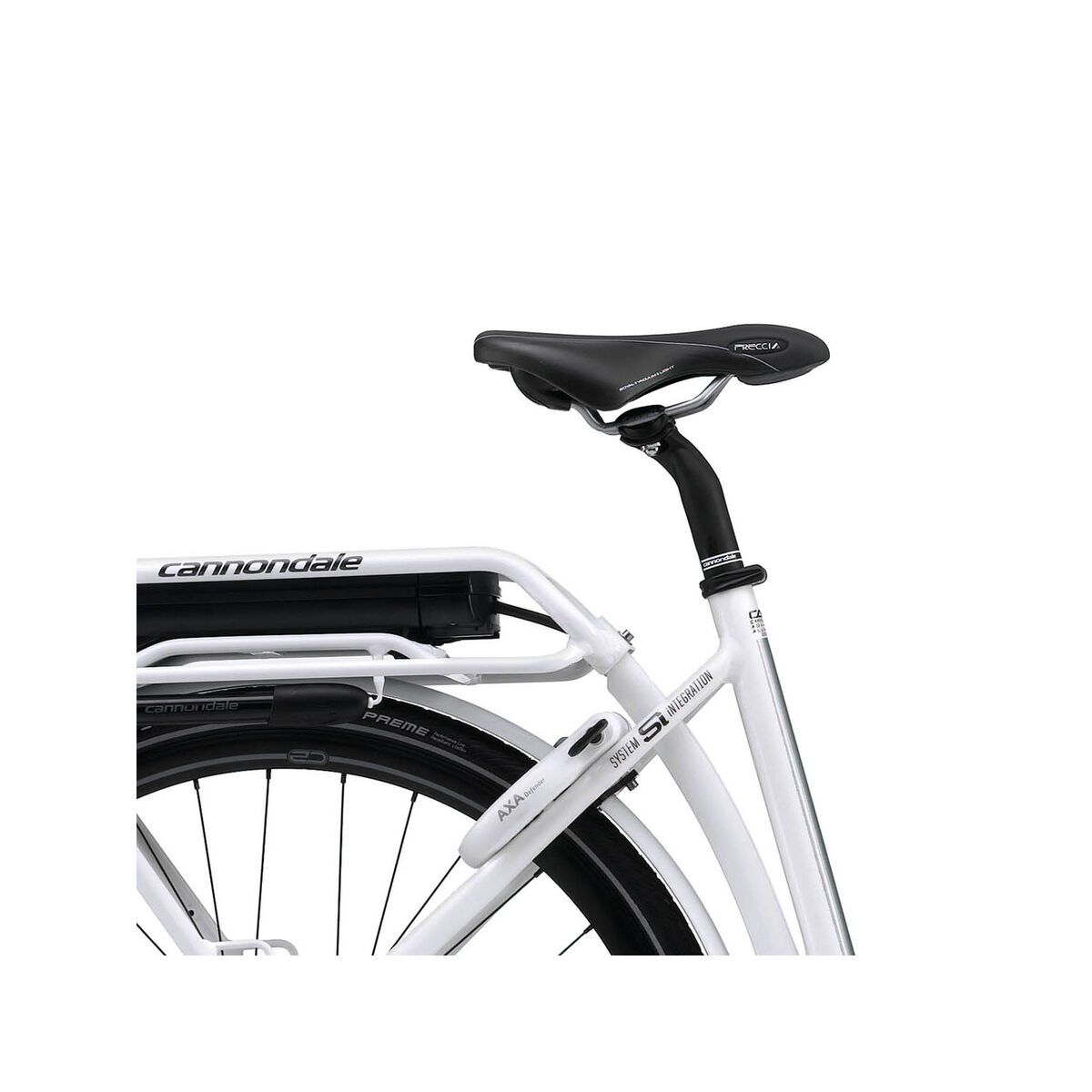 Cannondale E-Series 1 Headshok Step Trough 300Wh., magnesium white gloss - Bild 6