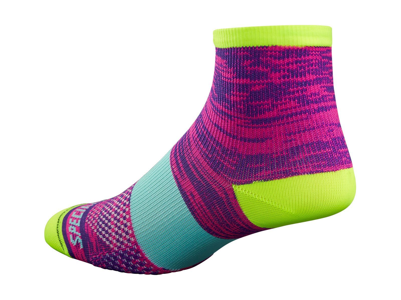 Specialized Women's SL Mid Sock, purple/neon yellow - Bild 1