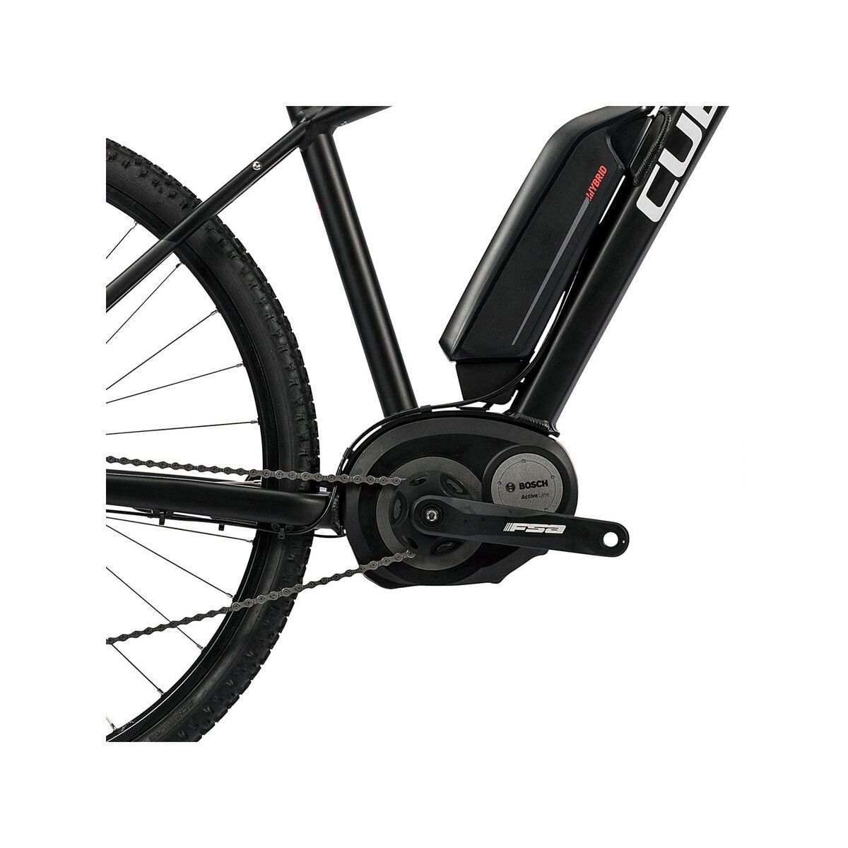 Cube Cross Hybrid Pro 400, black´n´red - Bild 3