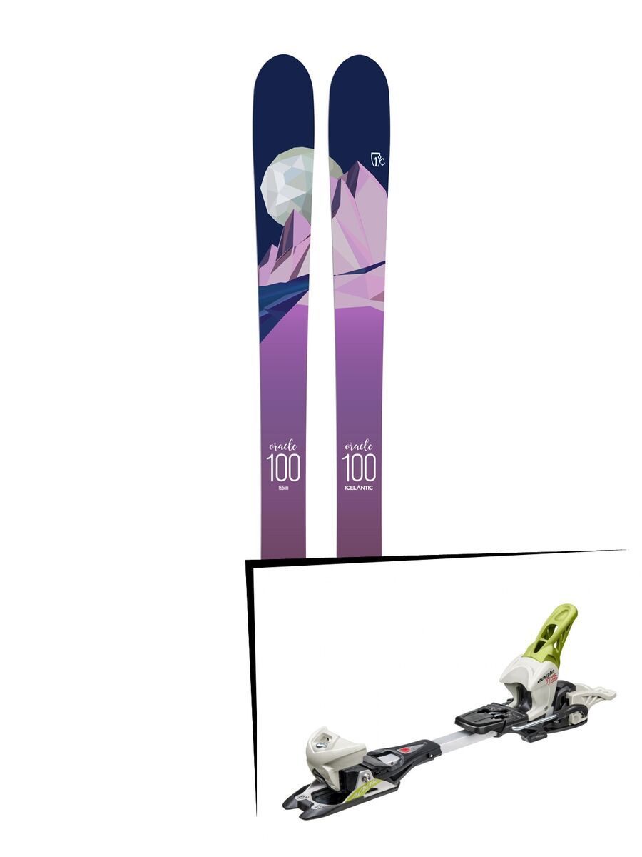 Set: Icelantic Oracle 100 2018 + Fritschi Diamir Eagle 12 lemongrass - Bild 1