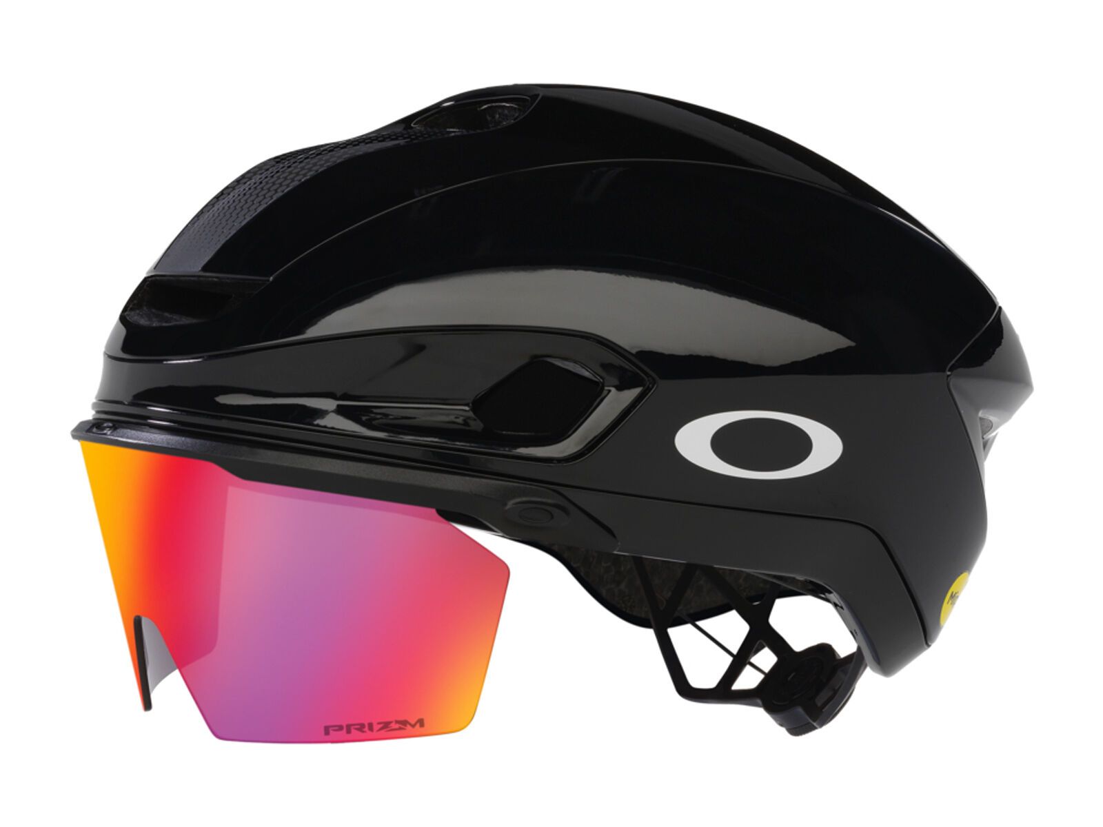 Oakley ARO7 Road I.C.E., black gloss ice reflective/prizm road - Bild 2
