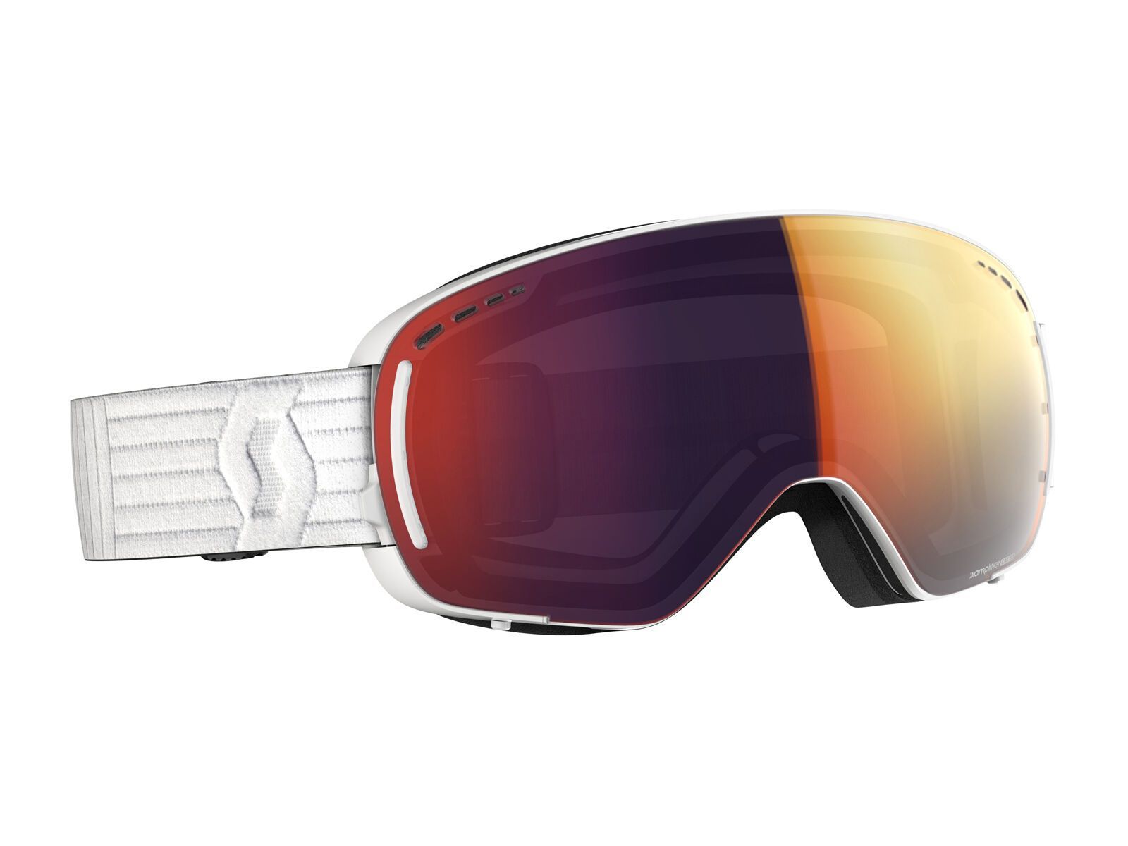 Scott LCG Compact inkl. WS, white/Lens: solar red chrome - Bild 1