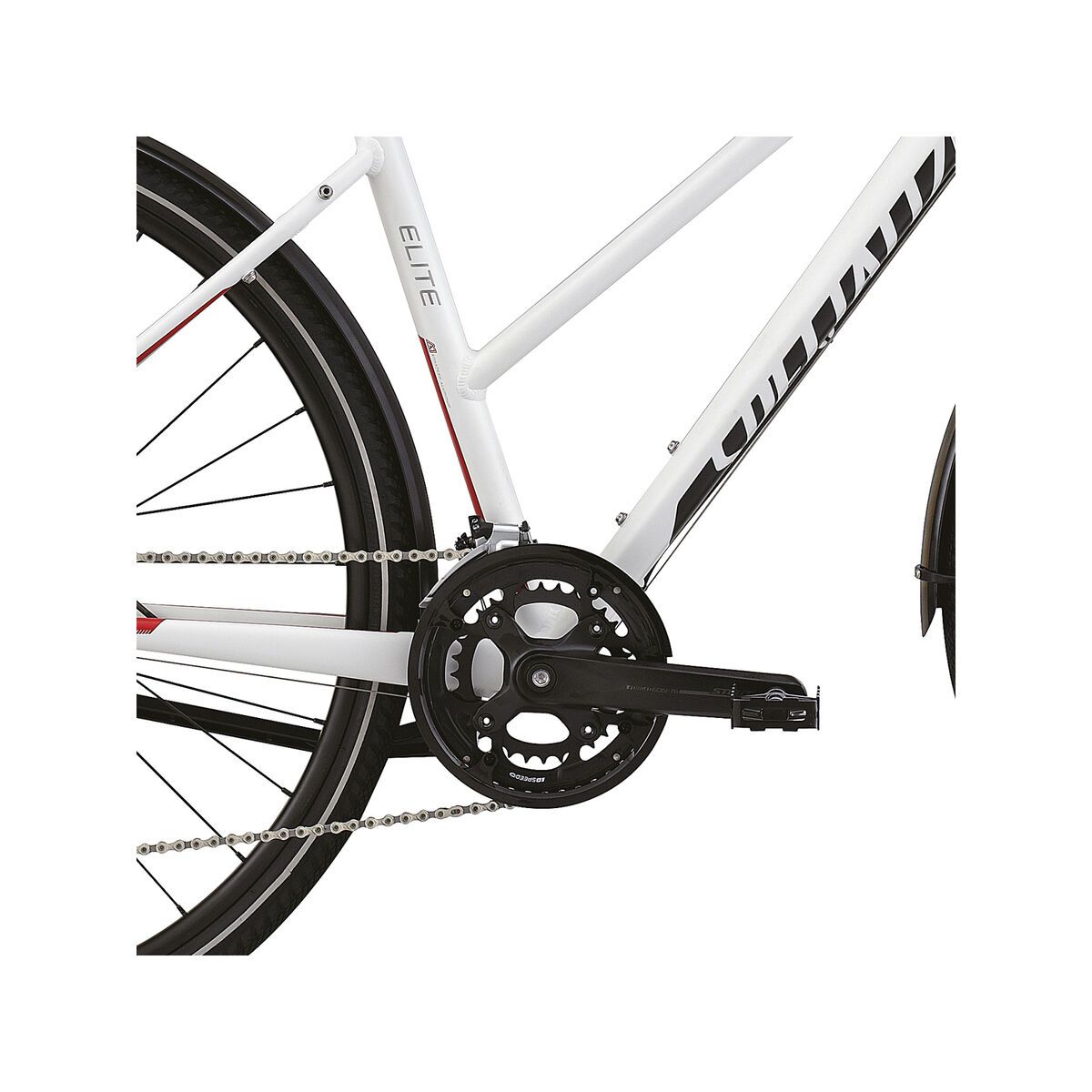 Specialized Crossover Elite Disc Step Through, Satin White/Red/Black - Bild 3