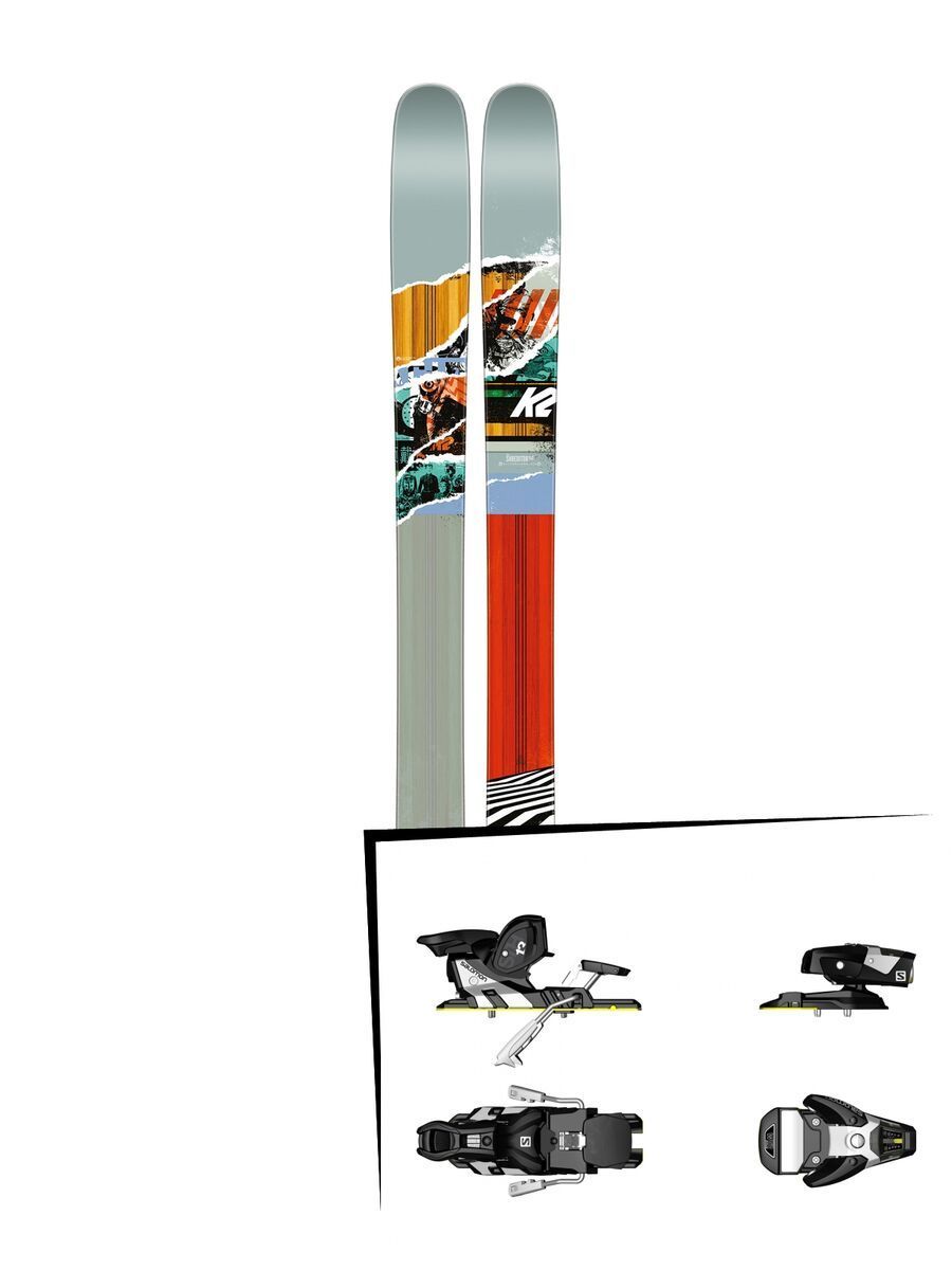 K2 SKI Set: Shreditor 112 2016 + Salomon STH2 WTR 13 - Bild 1