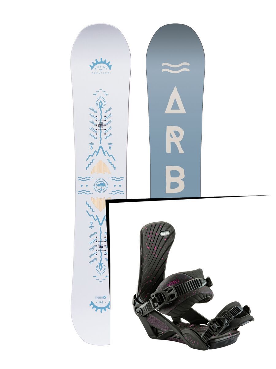 Set: Arbor Poparazzi 2017 + Nitro Ivy (1691172S) - Bild 1