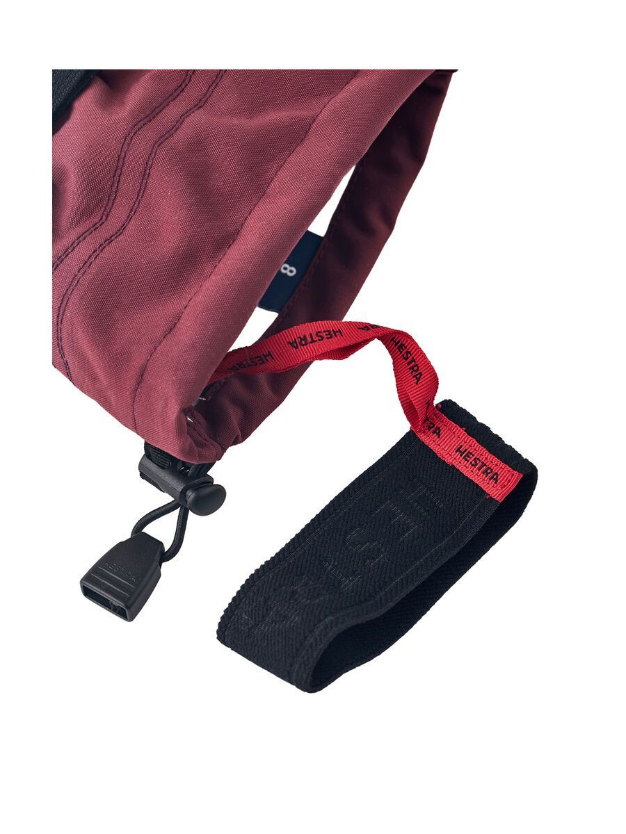 Hestra Army Leather Heli Ski 5 Finger, bordeaux - Bild 7