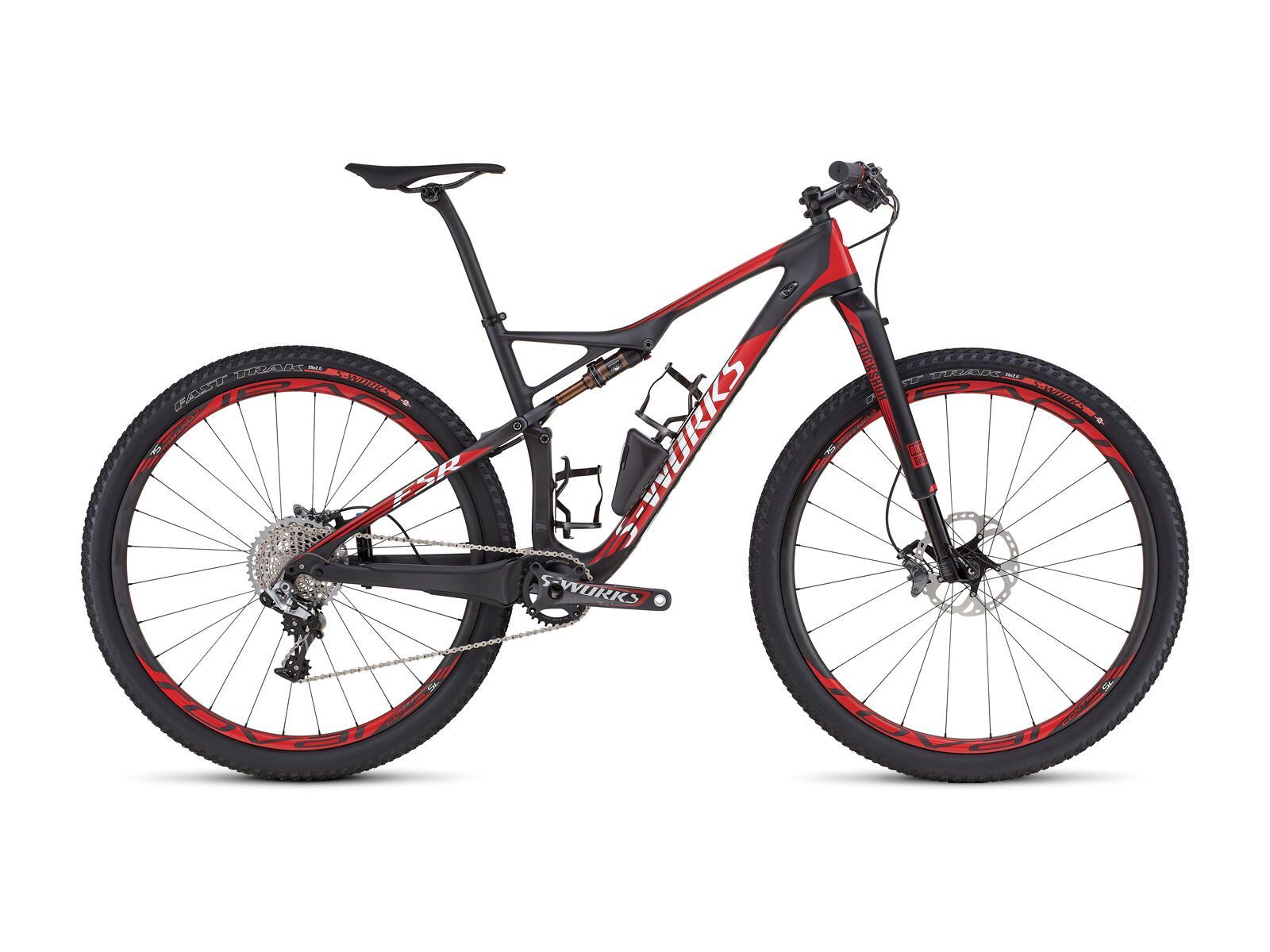 Specialized S-Works Epic FSR 29 World Cup, satin gloss carbon/flo red/white - Bild 1