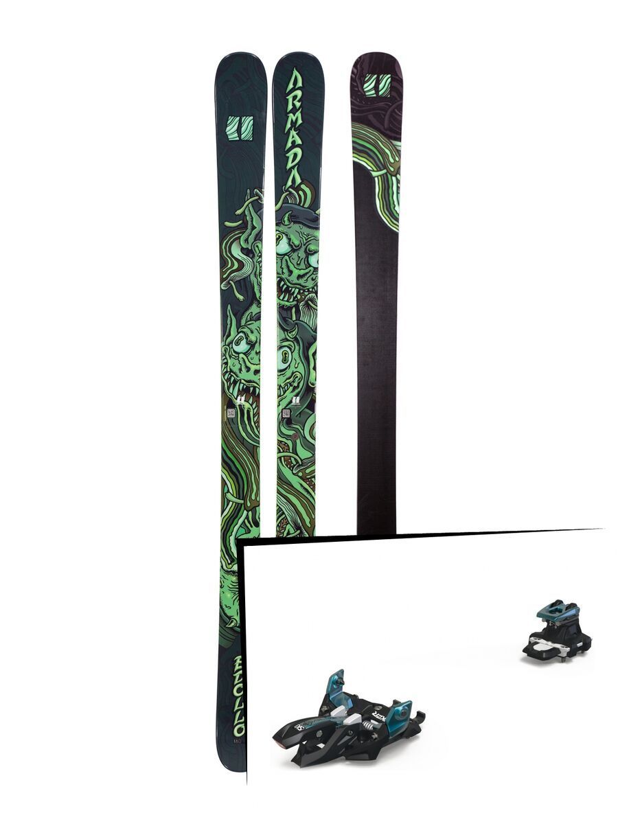 Set: Armada Edollo 2019 + Marker Alpinist 9 black/turquoise - Bild 1