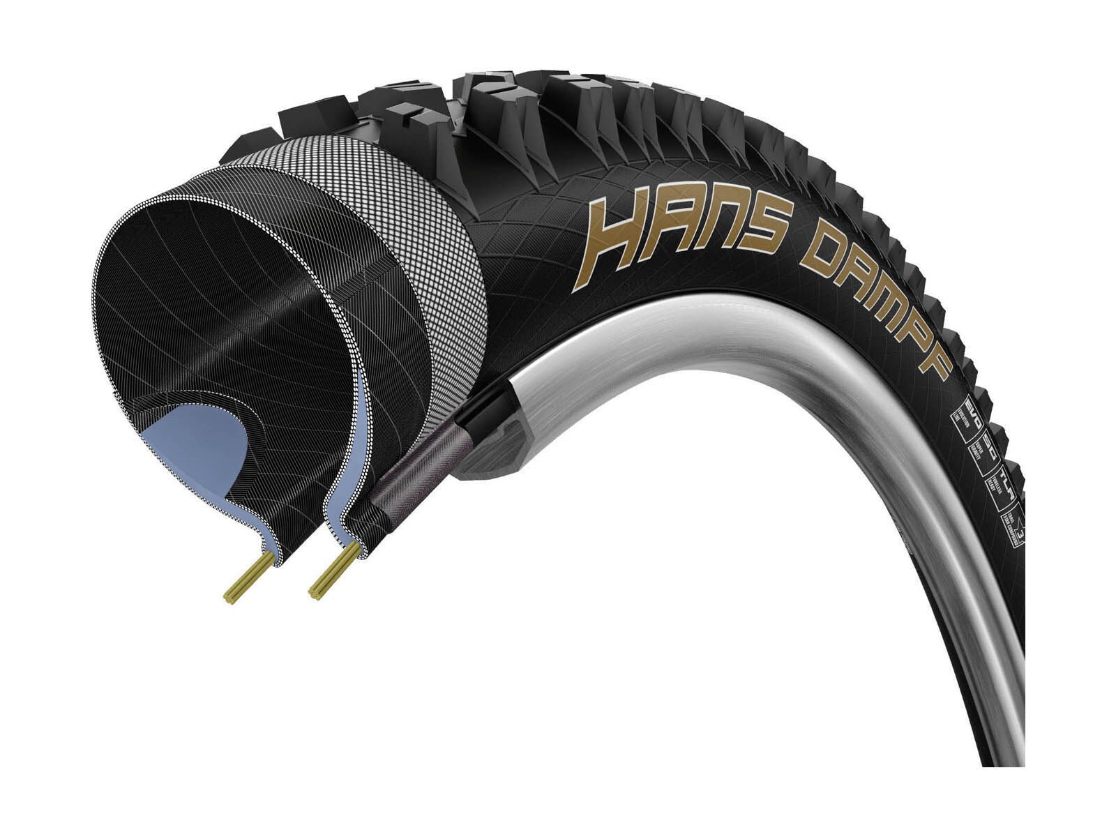 Schwalbe Hans Dampf, EVO, 26 Zoll, Black - Bild 2