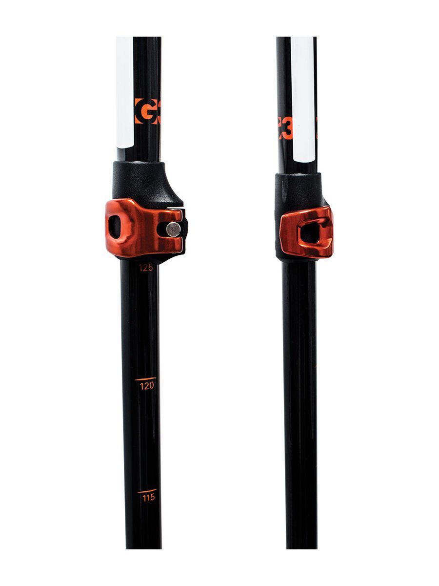 G3 Via Carbon Poles Long (115-145 cm), black/white - Bild 5