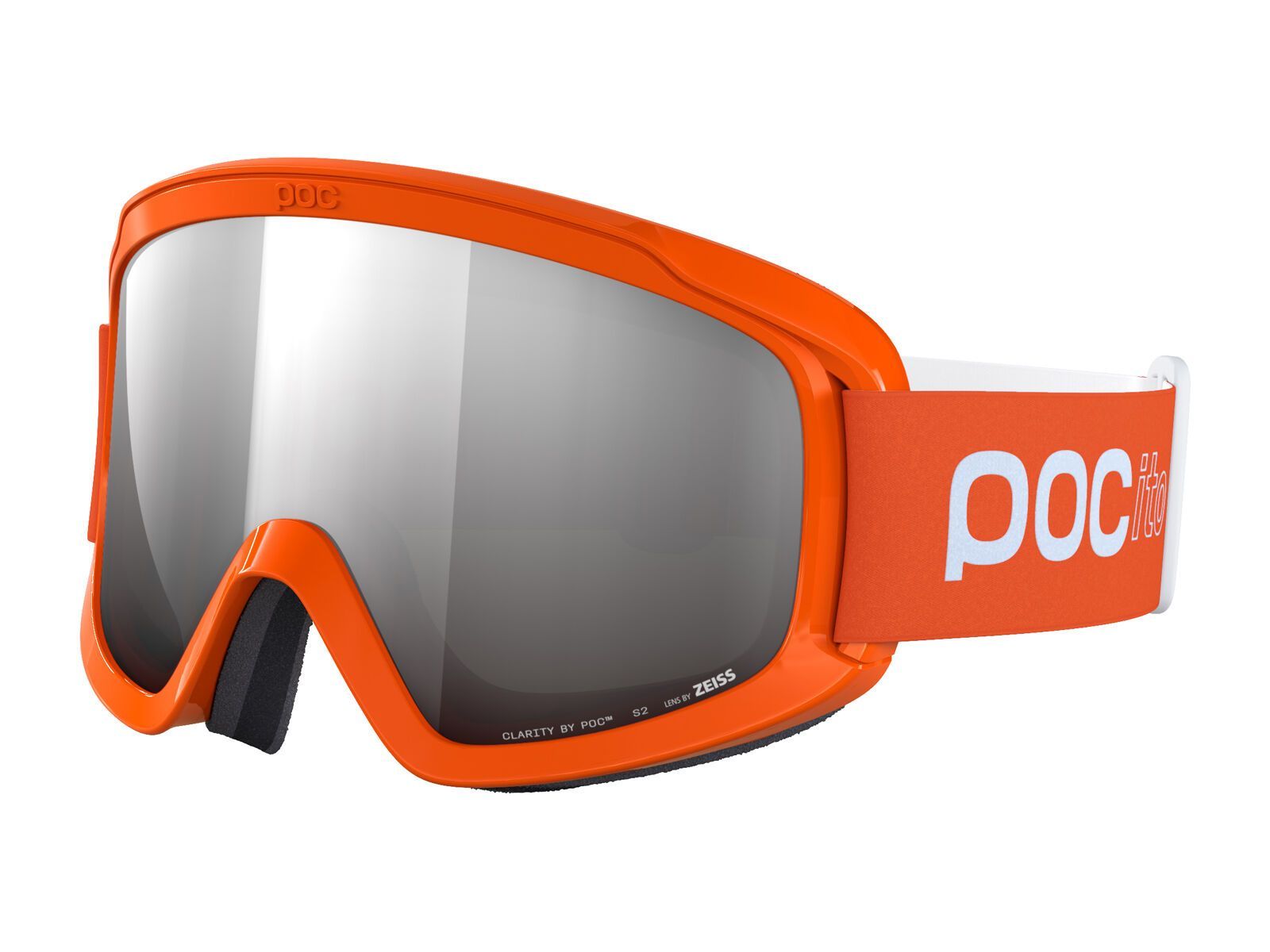 POC POCito Opsin, Clarity Partly Sunny Silver / fluorescent orange - Bild 1