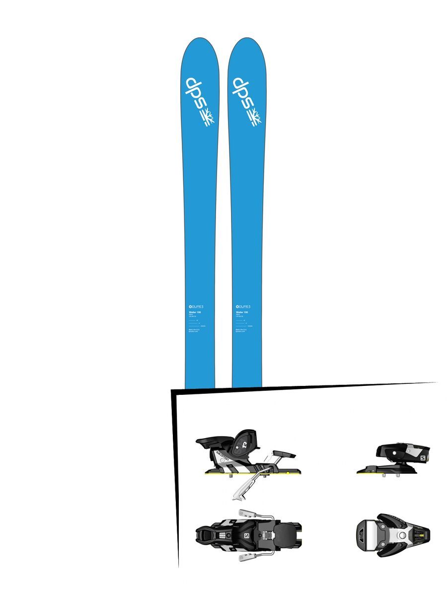 Set: DPS Skis Wailer 106 2017 + Salomon STH2 WTR 13 (1456104) - Bild 1