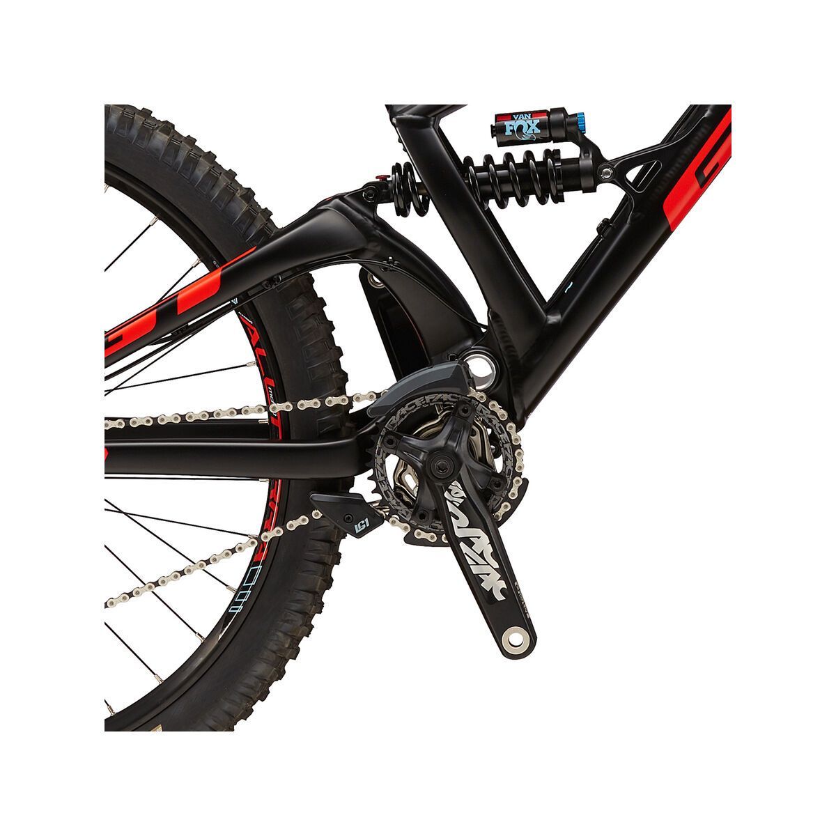 GT Sanction Comp, satin black w/ neon red & skyblue - Bild 4