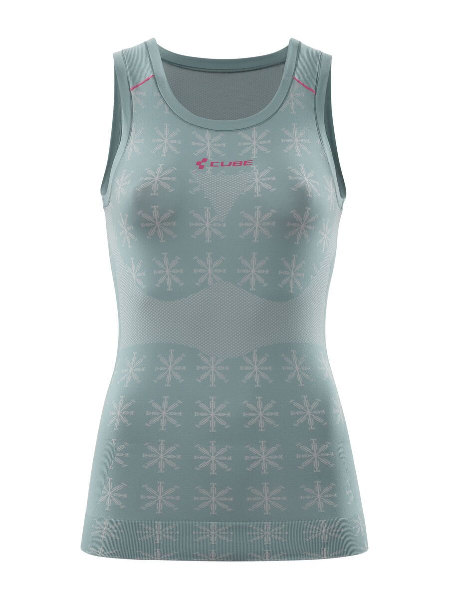 Cube WS Funktionsunterhemd Race Be Cool rmellos, grey´n´pink - Bild 1