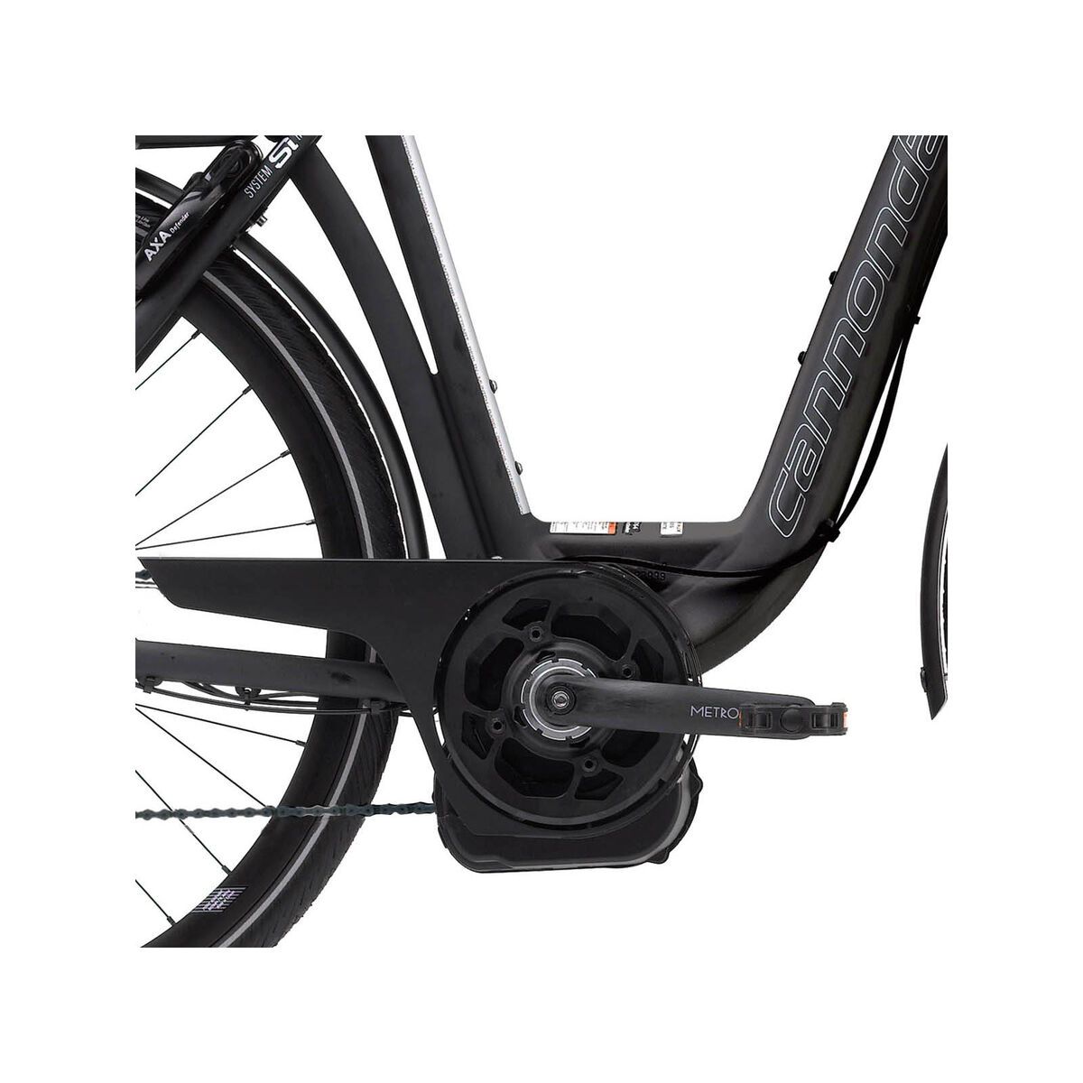 Cannondale E-Series 1 Headshok Step Trough Alfine 300Wh. New HMI, jet black matte - Bild 3