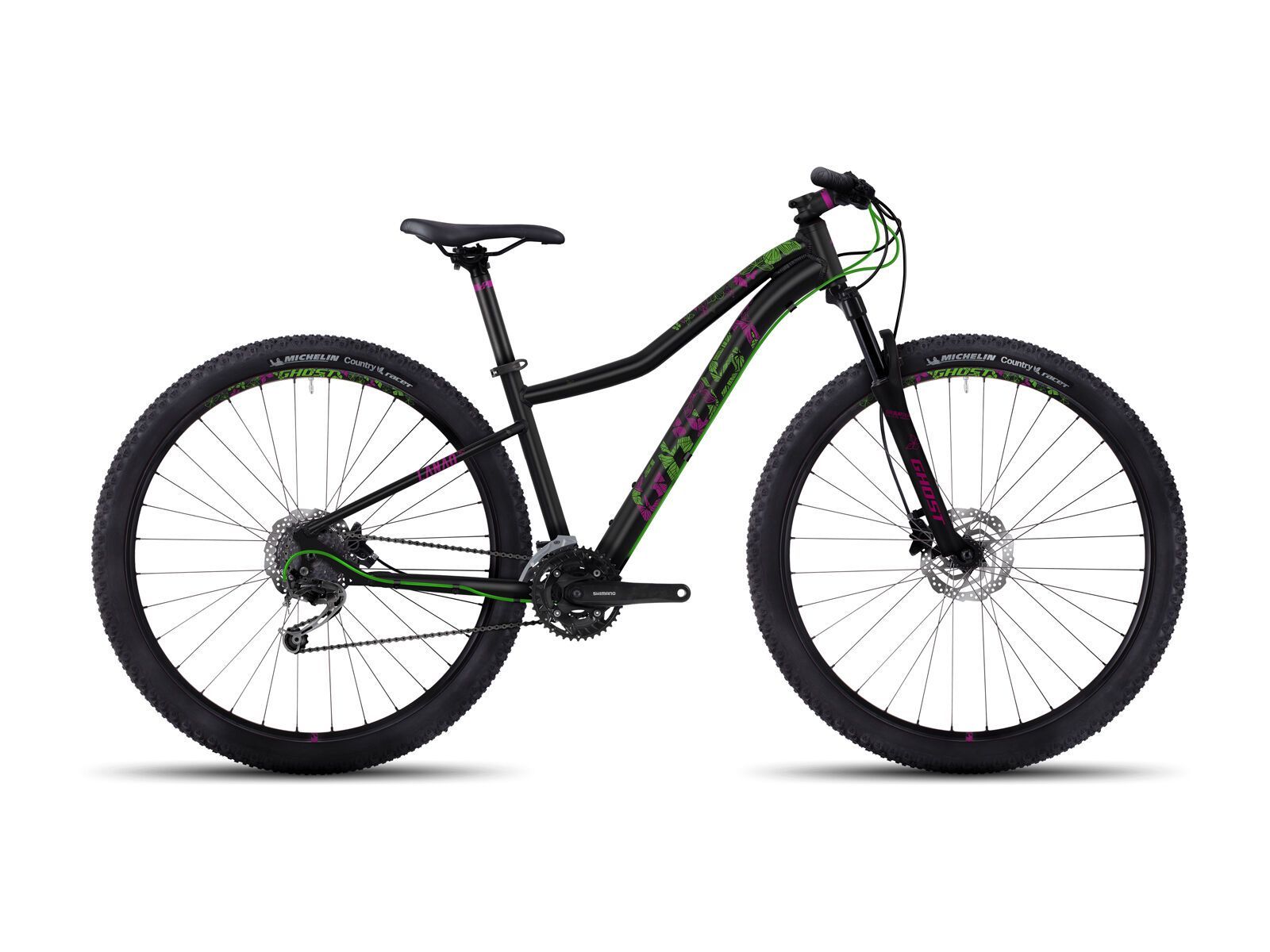 Ghost Lanao 3 AL 29, night black/riot green/fuchsia pink - Bild 1