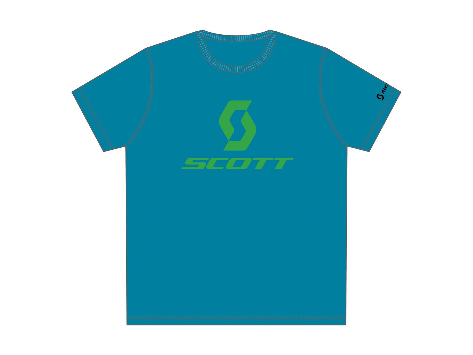 Scott 20 Promo s/sl T-Shirt, mykonos blue - Bild 1