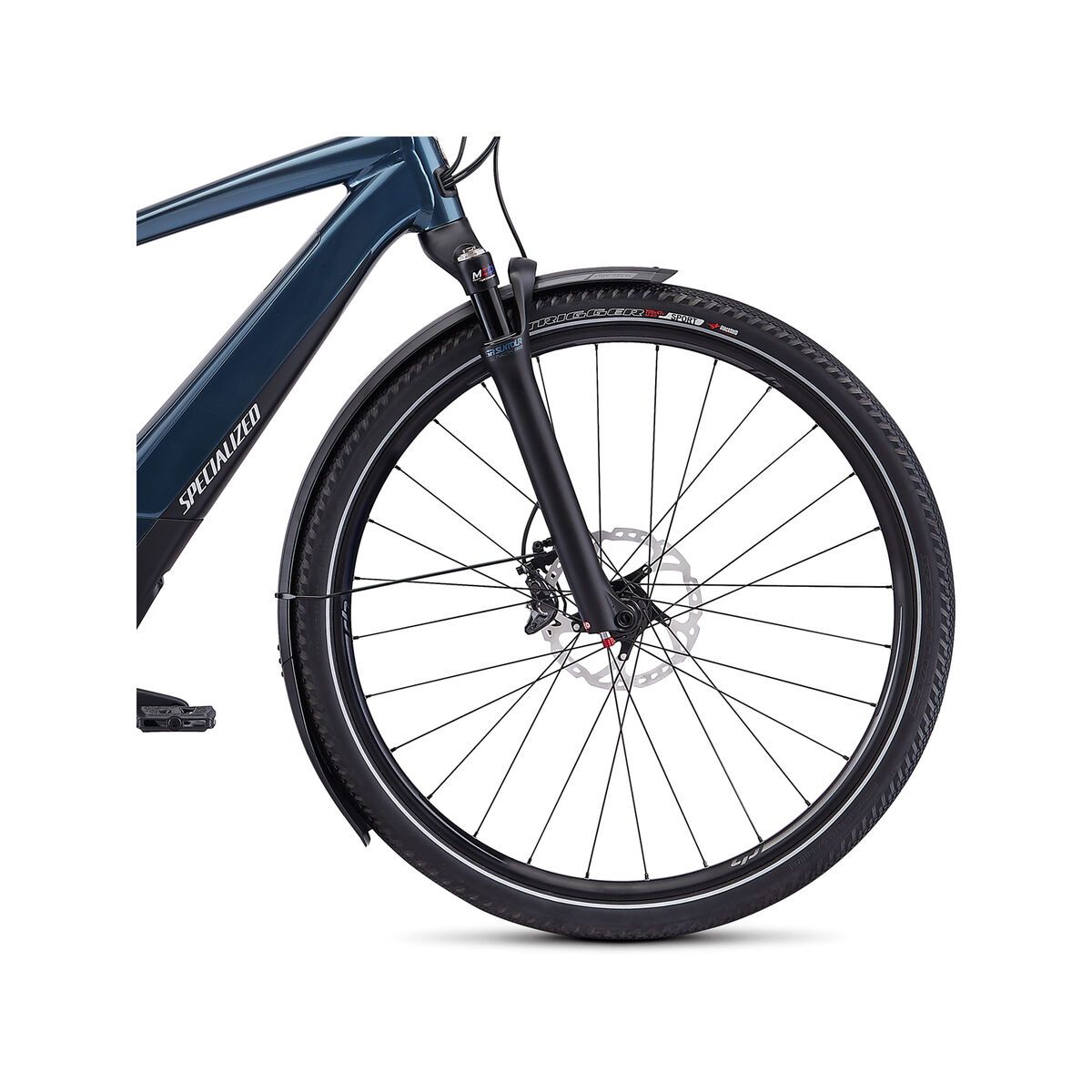 Specialized Men's Turbo Vado 5.0, cast battleship/black/chrome - Bild 4