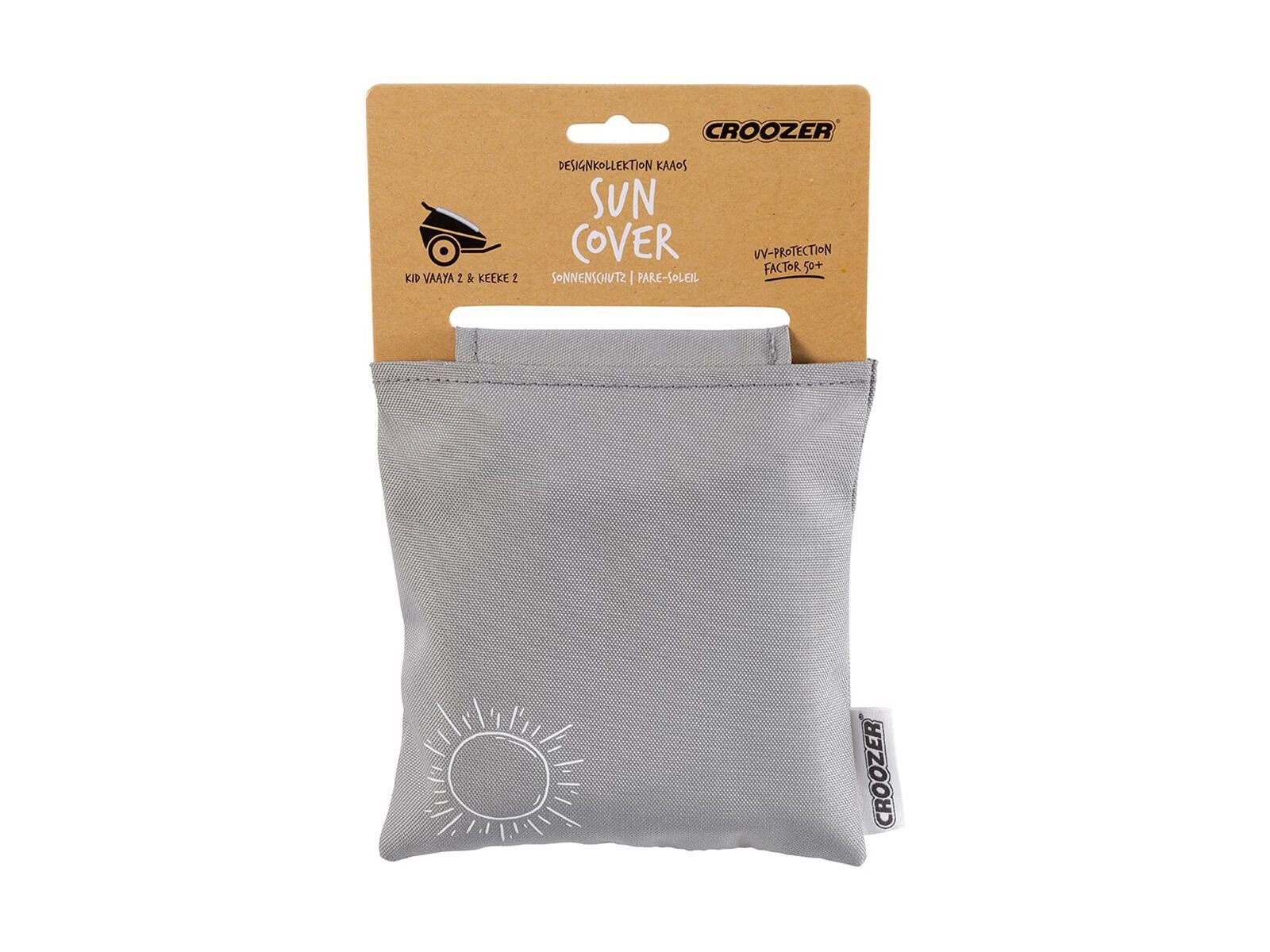 Croozer Sonnenschutz für Kid Zweisitzer ab 2014, stone grey - Bild 3
